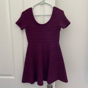 Purple Patterned Dress